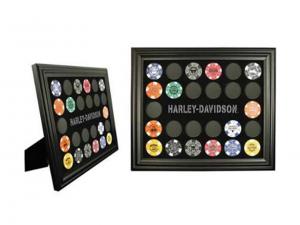 Harley-Davidson Black Poker Chip Collector´s Frame DW-6927